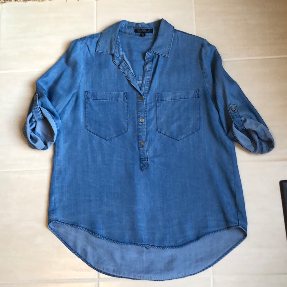 Denim top size medium